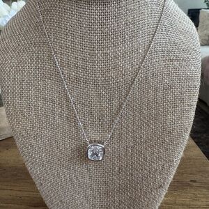 💜 Melinda Maria Hello Flawless Necklace Silver|White Diamondettes